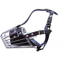 Wire muzzle with Leather for German Shepherd